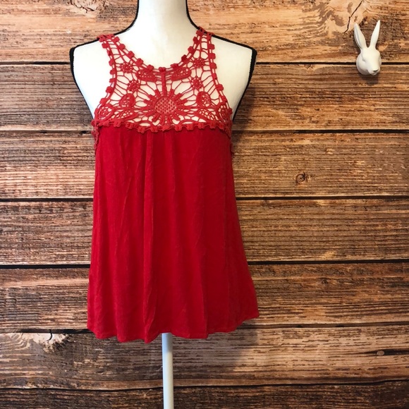 No Boundaries Tops - NO BOUNDARIES• Red Blouse